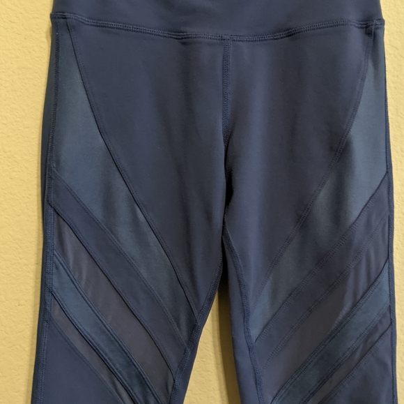 Alo Yoga Blue Epic Mesh Moto Leggings X-small - Picture 2 of 7